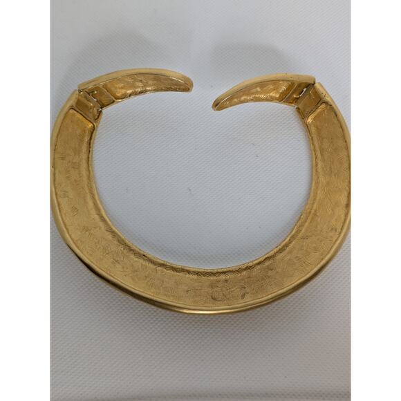 Givenchy Vintage Gold Collar Cleopatra Cuff Choker - Picture 4 of 7